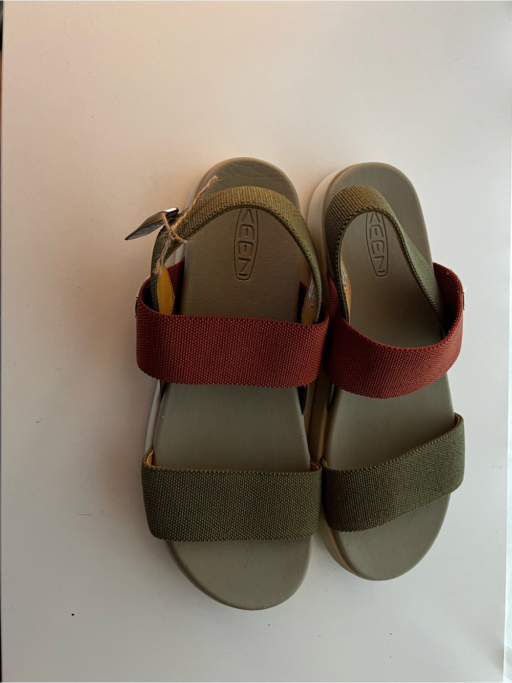 KEEN Olive & Rust Dual-Strap Sandals